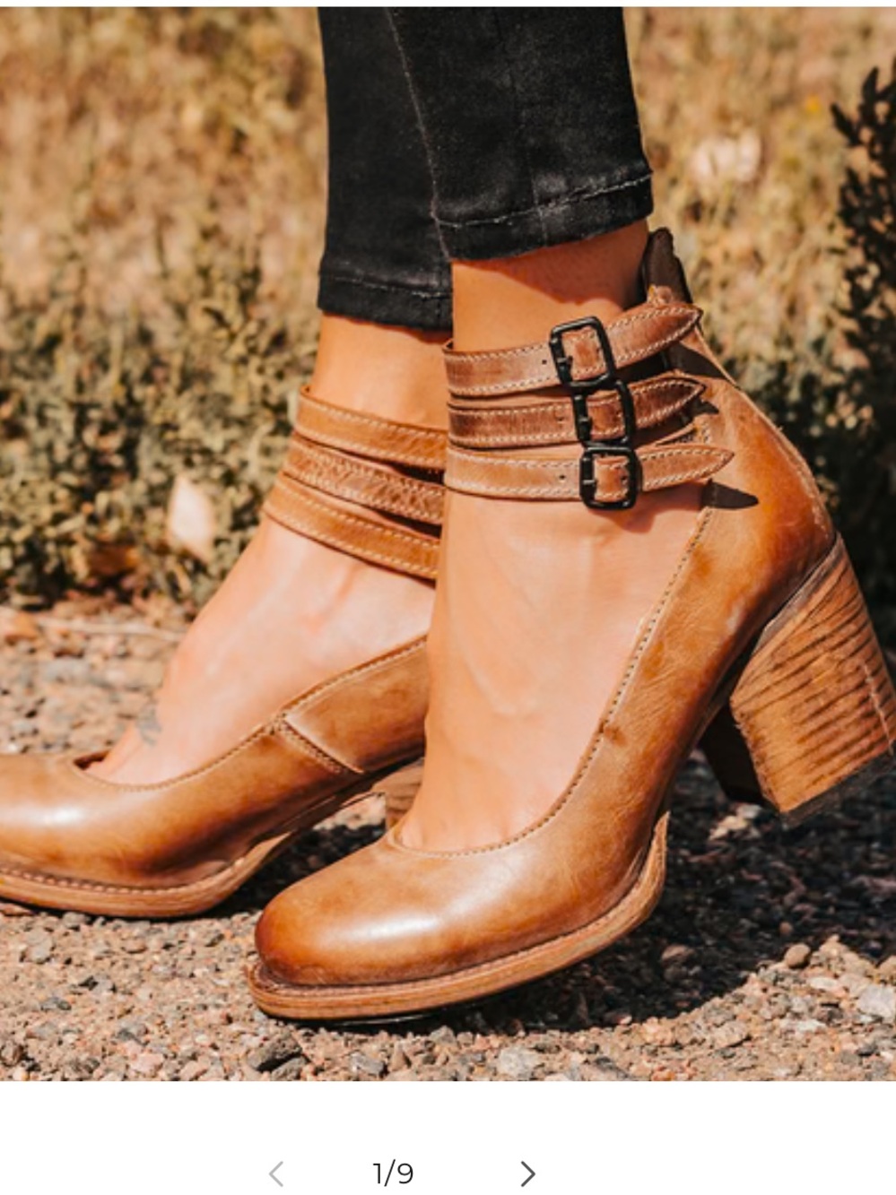 Freebird Randi Leather Ankle Strap boot size 6 ladies women’s